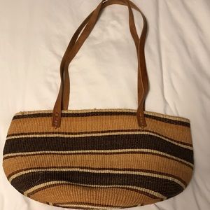 Basket weave purse
